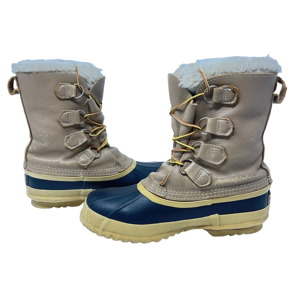 Sorel Boots Womens Waterproof Duck Boots Snow Rain Wool Lining Premium Size 7